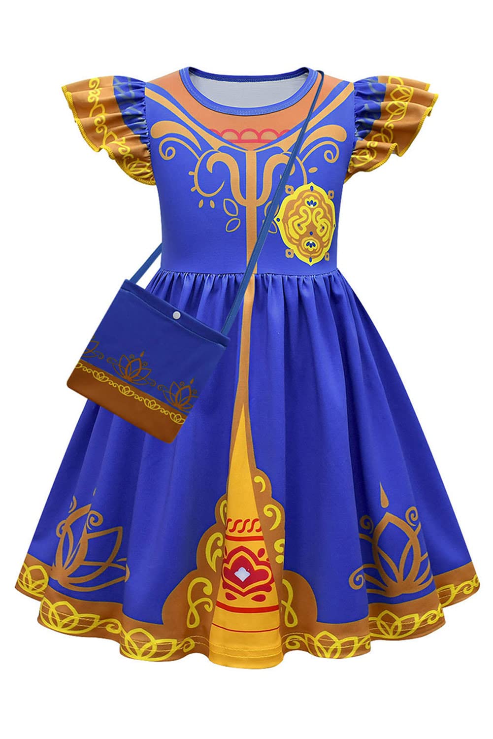 Seaehey Mira Blue Royal Detective Princess Costume - Ch-ild Spy Cosplay Dress for Halloween Carnival Cartoon Outfit