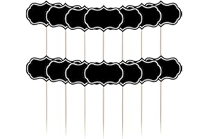 Food Cheese Labels for Party Buffet 56pcs Blank Toothpick Flag Label Picks Black Mini Chalkboard Signs Cake Cupcake Toppers