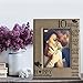 Bella Busta-10 Years of Marriage-anniversary for husband, Wife-Engraved Leather Picture Frame (5 x 7 Vertical) light grey