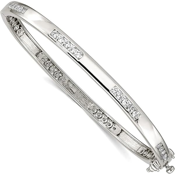 Amazon.com: Solid 925 Sterling Silver Oval CZ Cubic Zirconia