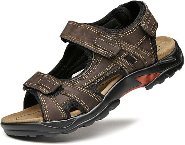 Amazon Lsjdln オフィスサンダル メンズ かかと付き 着脱簡単 軽快 通気性抜群 歩きやすい コンフォート ビジネス 通勤用 ビーチ 海水浴 父の日 プレゼント 速乾性 スリッポン オシャレ かっこいい アウトドアサンダル スポーツサンダル