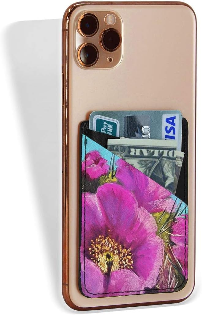 Cell Phone Credit Card Holder Sticker On Back of Phone Pu