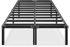 HAAGEEP Platform California King Bed Frame Cal Size Metal Bedframes with Storage No Box Spring Needed Heavy Duty 14 Inch
