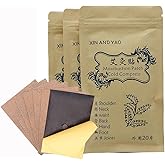 60pcs Mugwort Leaf Pads Wormwood Moxibustion Patch Foot Pads Knee Cervical Plaster for Muscle , for Neck, Waist, Back, Joints, Wrist (7 X 10cm)