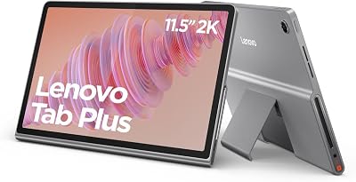 Lenovo Tab Plus Android Tablet 11.5 inch 2K Display 128GB Luna Grey
