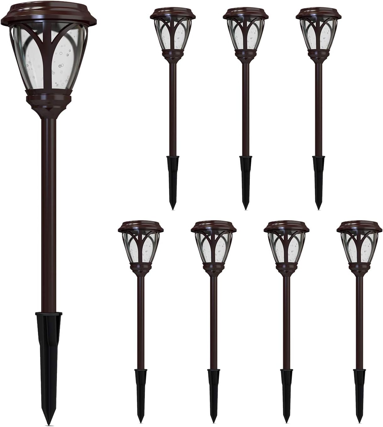 Malibu Kristi Collection LED 0.8W Low Voltage Outdoor Garden Light Landscape Lights Pathway Light for Lawn, Patio, Yard, Walkway, Driveway 8PK 8422-3103-08