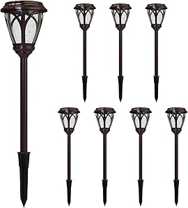 Malibu Kristi Collection LED 0.8W Low Voltage Outdoor Garden Light Landscape Lights Pathway Light for Lawn, Patio, Yard, Walkway, Driveway 8PK 8422-3103-08