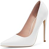 Elisabet Tang Women Pumps, Pointed Toe High Heel 4.7 inch/12cm Party Stiletto Heels Shoes Matte
