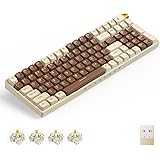 ROYALAXE X ProtoArc R100 Wireless Mechanical Keyboard, Hot Swappable Wired/Bluetooth 5.0/2.4G Wireless Keyboard with RGB Ligh