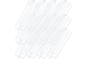 VANZACK 30pcs Stainless Steel 4-Prong Curtain Pleat Hooks Metal Drapery Tape Clips Rust-Resistant for Window