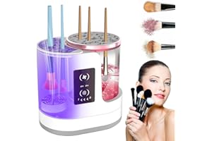 THEMARS 3 IN 1 Electric Makeup Brush Cleaner Machine With Dryer, USB Portable Automatic Cosmetic Brushes Cleaner