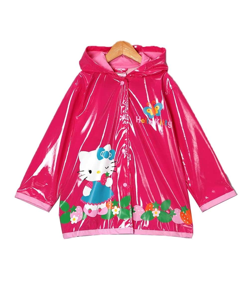 Amazon.com: Sanrio Hello Kitty Girl's Pink Rain Coat - Size Small 6/7 ...