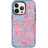 CASETiFY Impact iPhone 13 Pro Case [6.6ft Drop Protection] - Cheetah Paradise Pink - Sierra Blue