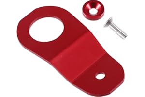 X AUTOHAUX Engine Water Tank Radiator Bracket Radiator Stay Mount Bracket and Washer Kit for Honda Civic 1996-2000 Aluminum Alloy Red 1 Set