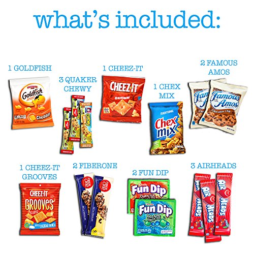 CollegeBox - Deluxe Snacks Care Package - Chips, Cookies, Candy Assortment Bundle Gift Pack and Variety Box (50 Count) Grocery & Gourmet Food, Food & Beverage Gifts, Snack Gifts