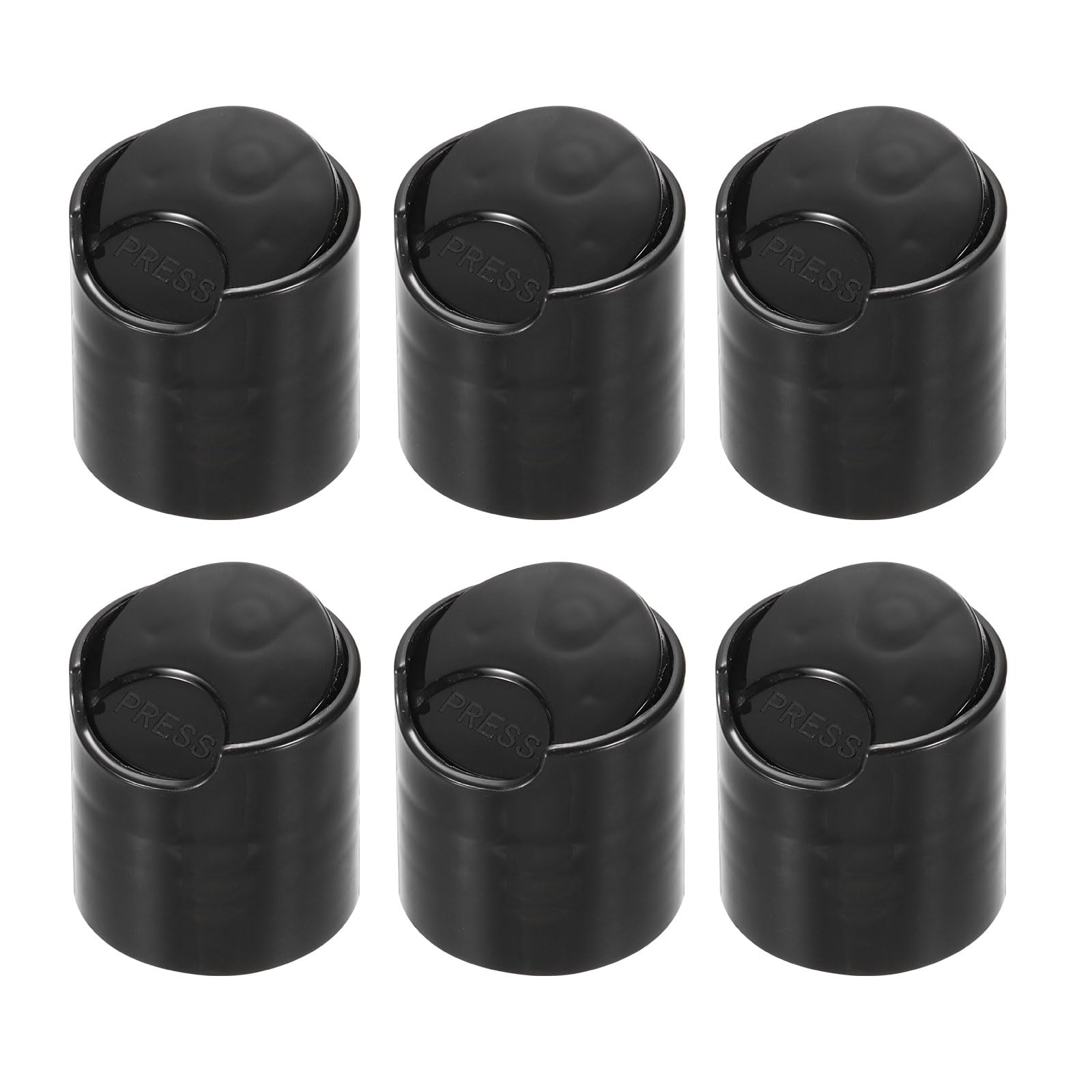 MECCANIXITY 6Pcs Black Disc Top Caps Replacement