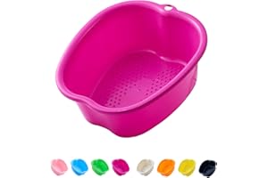 AXLOFO® Foot Soaking Bath Basin, Large Plastic Foot Soaking Tub, Foot Massage Foot Bath Bucket, Great for Getting the Dead/Old Skin Off Your Feet (purplebasin)