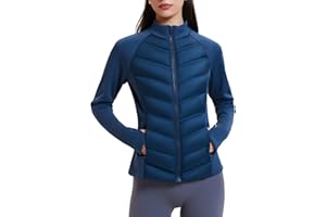 AFZ Womens Lightweight Puffer Jacket Water Resistant Athletic Quilted Fall Duck Down Jackets for Hiking Running