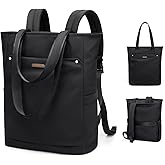GOLF QUALITY Convertible Laptop Backpack for Women Men Carry on Tote Backpack Teacher Bookbag for College Work Nurse Travel Leisure,16 Inch,Black