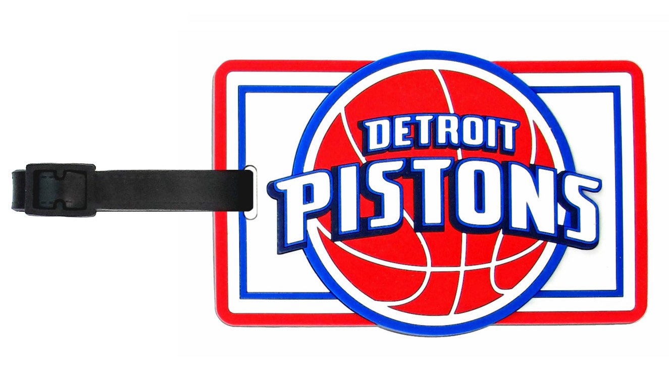 NBA Detroit Pistons Soft Luggage Bag Tag Sports & Outdoors
