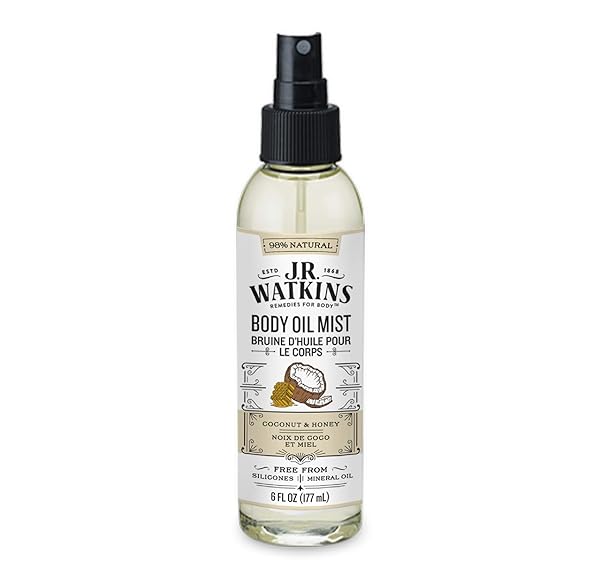 JR WATKINS NATURAL HYDRATING BODY OIL MIST, COCONUT...