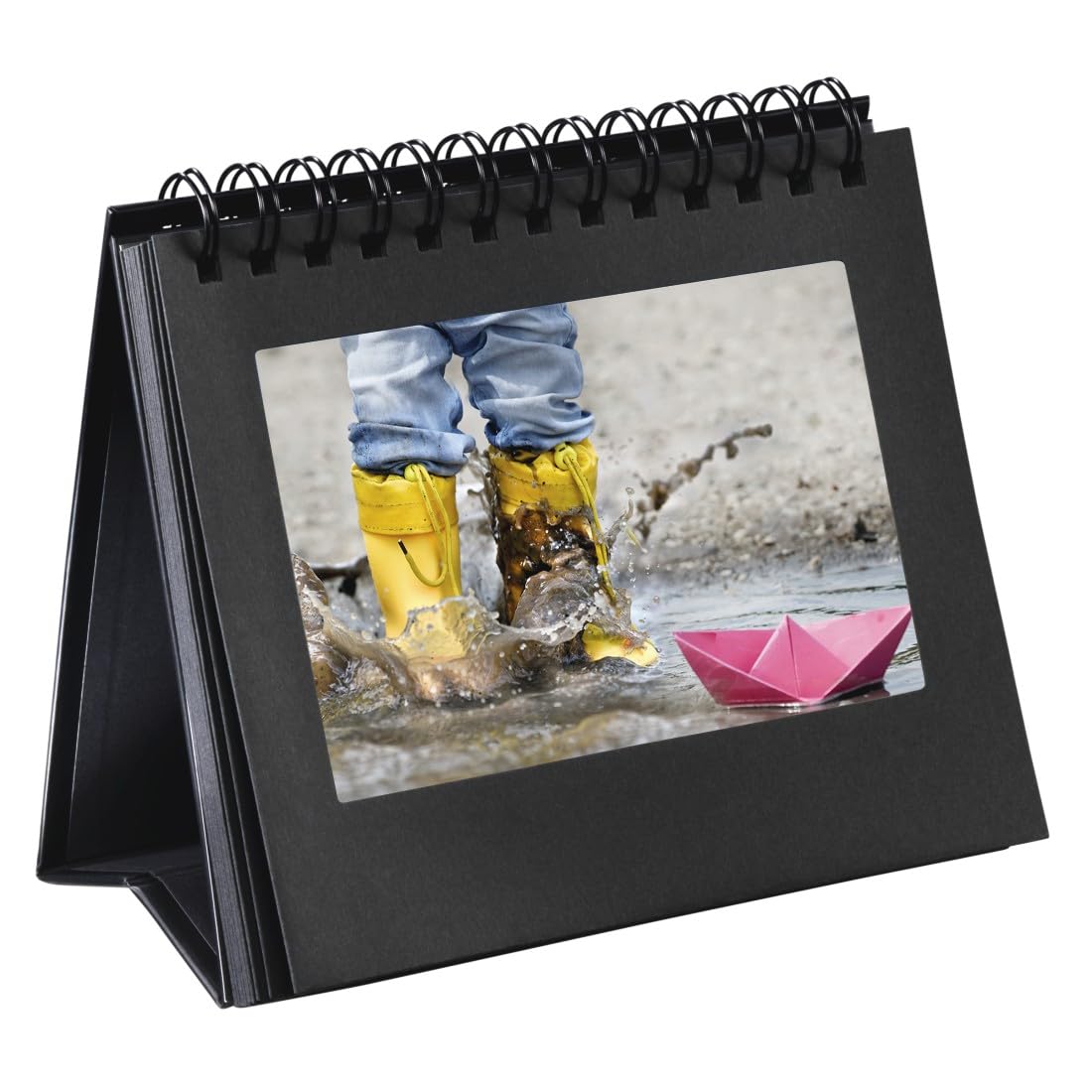 Hama Spiral Book-Stand (for 12 pictures up to 11 x 15 cm, with stickers of quotes to apply) black