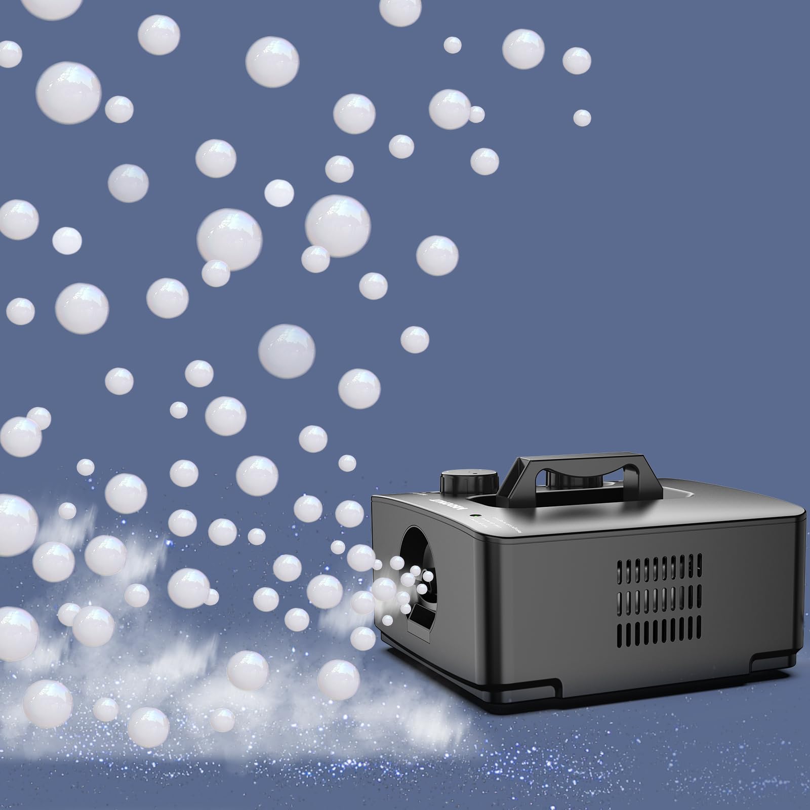 Photo 1 of Fog Bubble Machine, 2 in 1 Smoke Bubble Maker, 400W No-Spill Smoke Bubble Blower, Make Colorful Bubbles | White Fog Bubbles for Indoor Outdoor Birthday Halloween Party