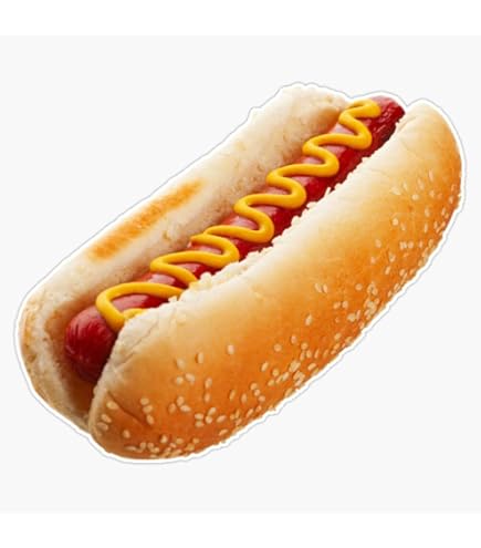 3 Hot Dogs Cartoon Design 6\" Decals For Concession Trailer...