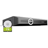 SANNCE 6MP PoE NVR - 8CH Network Video Recorder for Security Camera System, H.265+ Tech, Up to 6TB Storage, Smart Playback, Remote Access, 24/7 Recording for Home Business Surveillance (1TB HDD)