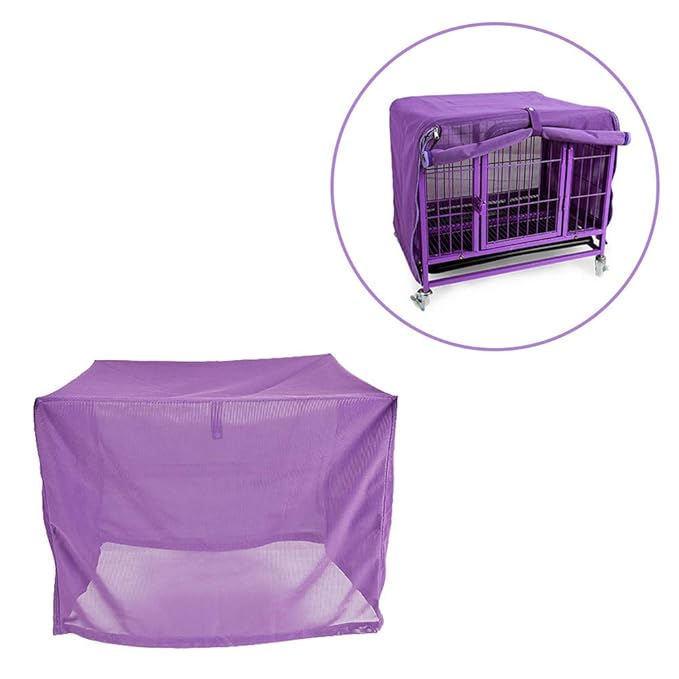 Pet Supplies Dogs Purple Strong Mesh Pet Cage Cover Breathable Mosquito
