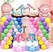 GuassLee 100pcs Balloon Ring Clips for Balloon Arch and Balloons Column Stand Party Decoration Accessory Balloon Buckle Clear