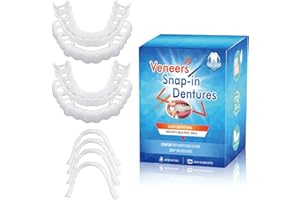 TOPKECH Fáke Teeth for Men and Women 4PCS, Veneers False Teeth for Teeth Restoration for Showing Your Confident and Beautiful Smile
