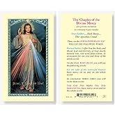 Artisan Owl Chaplet of the Divine Mercy Gold Stamped Holy Cards (Set of 5)