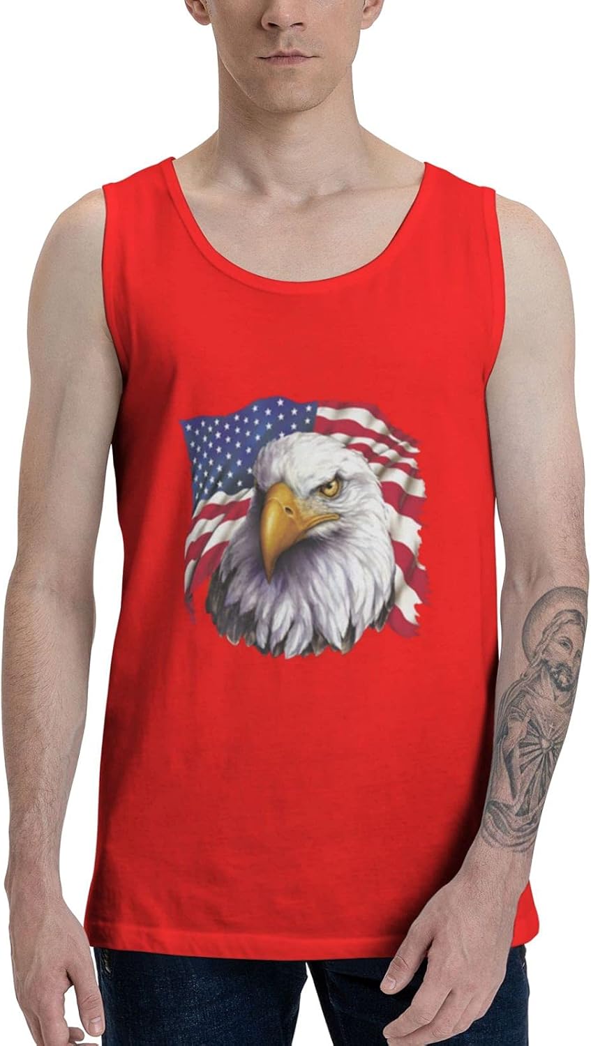 American Eagle Flag Men's Muscle Tank Top Shirt Fashion Sleeveless