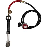 LSMIITTH Propane Forge Burner with Regulator, Knife Making Gas Forge Burner for Blacksmithing Metal Foundry Furnace