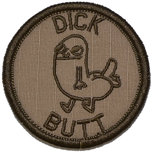 Dick Butt 2.5 inch round patch (Coyote Brown)