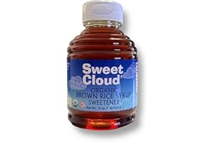 Sweet Cloud Organic Brown Rice Syrup (ssal-jocheong) Kosher, Organic, Naturally Gluten-Free, Vegan, Malt Syrup for Baking and Brewing, Substitute for Honey, Corn Syrup, Sugar, 1 lb Bottle