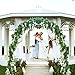 Flower Garland Artificial Wisteria Garland Wisteria Vine 5pcs 7.2ft/Piece Wisteria Artificial Flowers Garland Fake Wisteria Garland Greenery for Wedding Arches Decor (White)