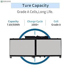 DMKAOLLK 7470 7270 J60J5 Laptop Battery for Dell