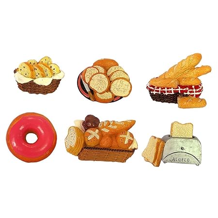 WQdeal - Imanes de Nevera con diseño de Pan 3D - Decoración ...