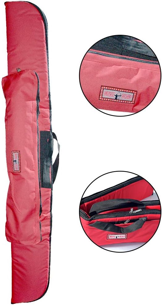UNIVERSE ARCHERY Cordura Recurve Bow Bag | Heavy Duty Hunting Long Bow Case | Arrow & Bow Cordura Case | Archery Lightweight Recurve Bow Bag with Pocket (160 X 21 cm) (Red) : Sports & Outdoors