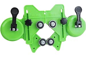 Drill Bit Hole Saw Guide, Adjustable Tile Hole Cutter Centering Locator Holder Jig Fixture for Ceramic,Tile,Glass(Orange)(COL