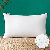 MIULEE 16x24 Inch Outdoor Pillow Insert Waterproof Decorative Throw Pillow Insert, Rectangle Garden Pillow Form for Patio Sofa Couch