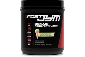 Post JYM Active Matrix - Post-Workout with BCAA's, Glutamine, Creatine HCL, Beta-Alanine, and More | JYM Supplement Science | Rainbow Sherbert Flavor, 30 Servings, 21.2 oz.