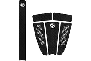 AQUBONA 5 Piece EVA Surfboard Deck Traction Pads for Stomp Skimboards, Surf Boards, Funboard, Fish Board