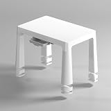 Liberty House Toys BS-8817W Kids Table and 2 Chairs White Grey 49-54cm Height view 6