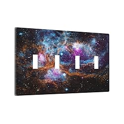 Psychedelic Mysterious Starry Sky Quad Toggle Light