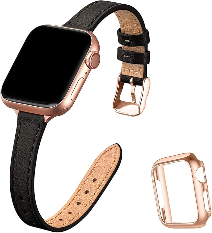 STIROLL - Correa de Piel para Apple Watch (38 mm, 40 mm, 42 ...