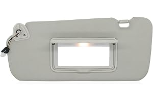 NHILES Left Driver Side Sun Visor Fits for Nissan Murano 2009 2010 2011 2012 2013 2014 Replacement Sun Shade # 96401-1AA1B (Gray)