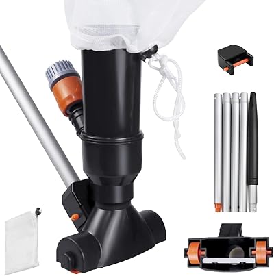 LATERN Pool Vacuum Cleaner Portable Maintenance Kit with Aluminum Pole